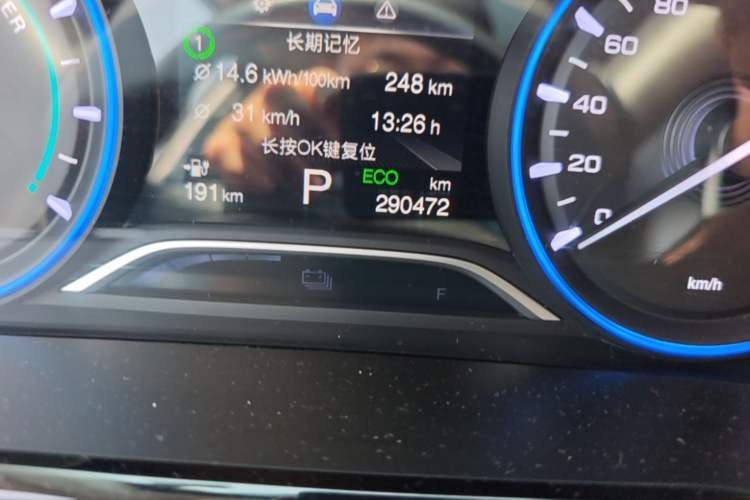 Used AION S 2020 Meizu 580 Odometer Close Up