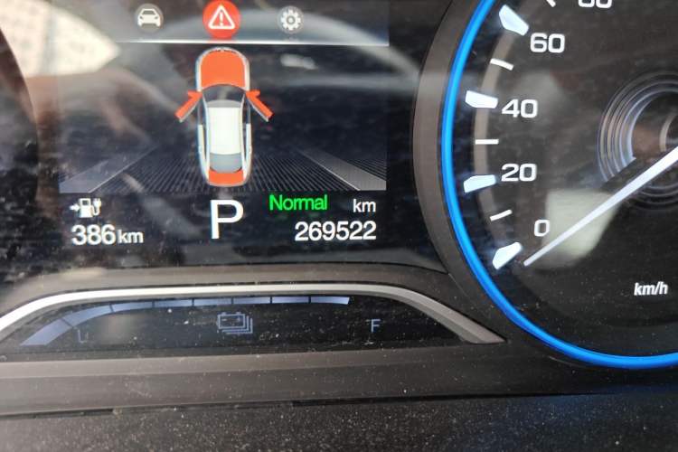 Used AION S 2022 Meizu 580 Odometer Close Up
