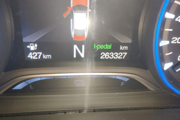 Used AION S 2022 Meizu 580 Odometer Close Up