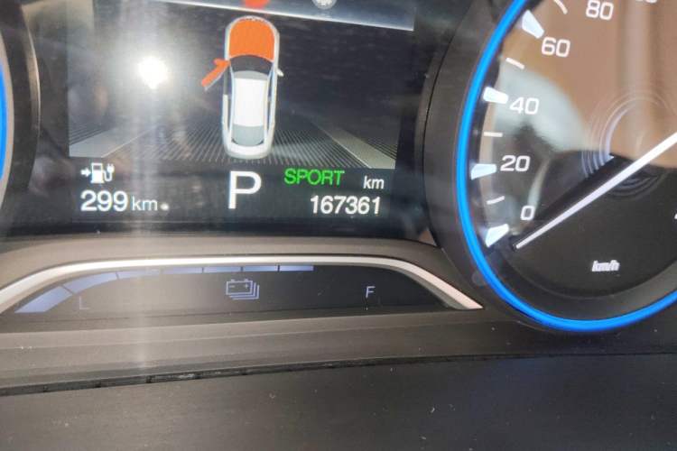 Used AION S 2022 Meizu 580 Odometer Close Up