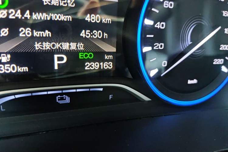 Used AION S 2022 Meizu 580 Pio Odometer Close Up