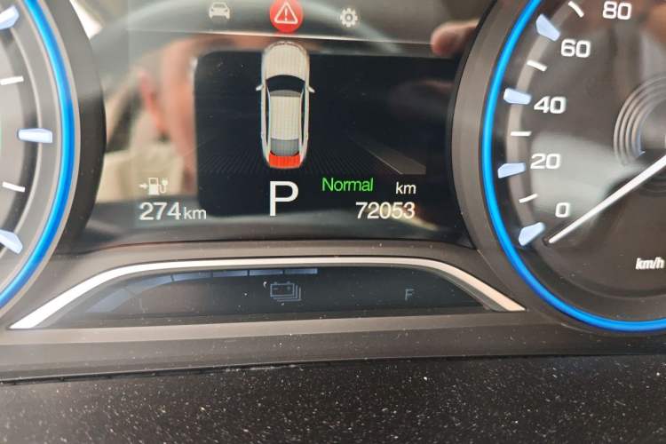 Used AION S 2022 Meizu 580 Pio Odometer Close Up