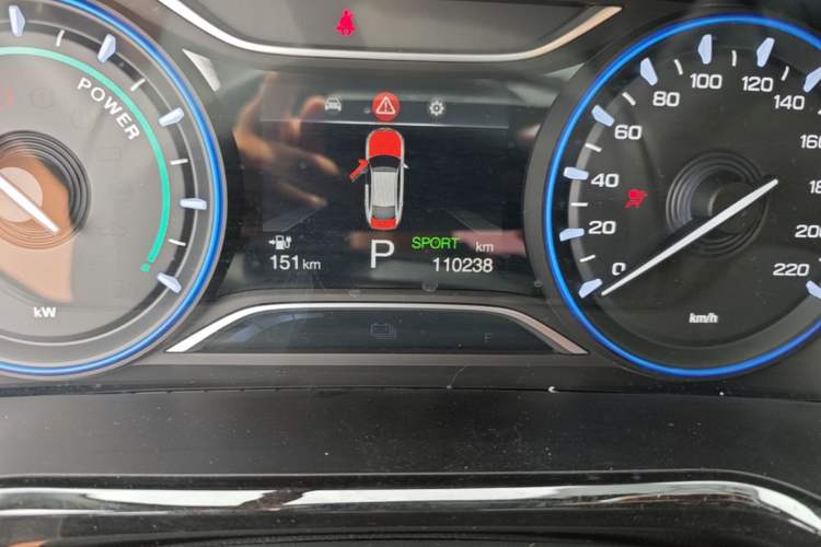 Used AION S 2022 Meizu 580 Odometer Close Up