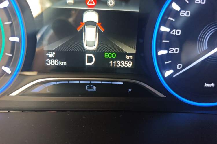 Used AION S 2023 Meizu 580 Lithium Iron Phosphate Odometer Close Up