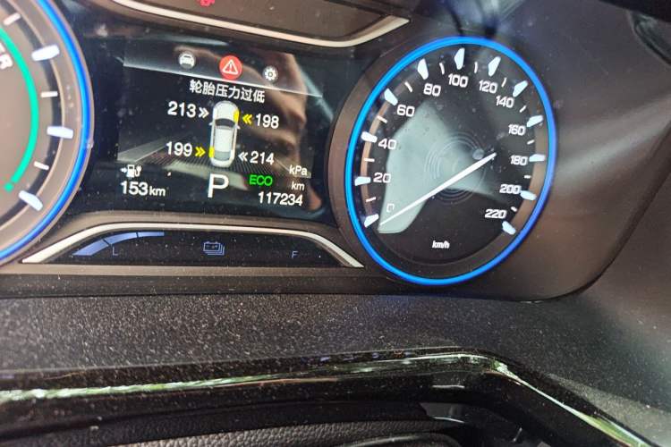 Used AION S 2023 Meizu 580 Lithium Iron Phosphate Odometer Close Up
