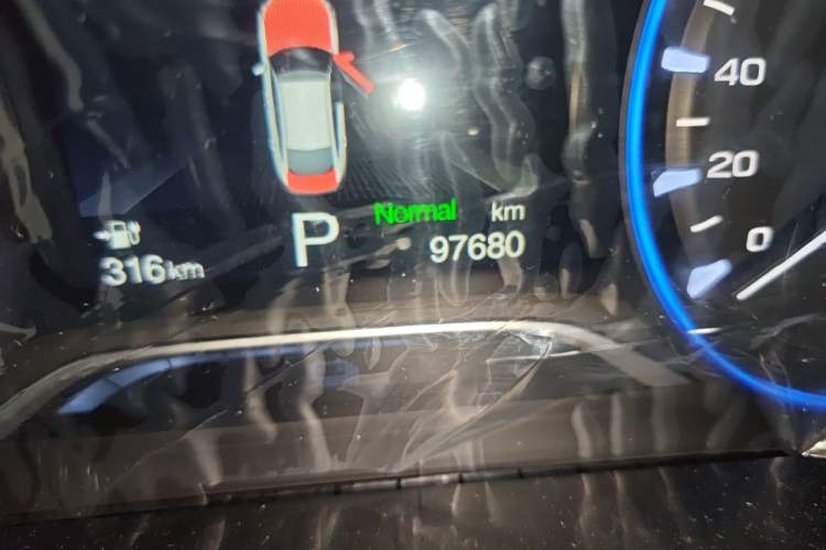 Used AION S 2023 Meizu 580 Lithium Iron Phosphate Odometer Close Up