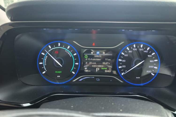 Used AION S 2023 Meizu 580 Lithium Iron Phosphate Odometer Close Up
