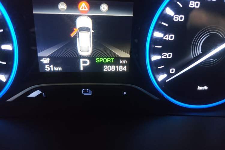 Used AION S 2023 Meizu 580 Lithium Iron Phosphate Odometer Close Up