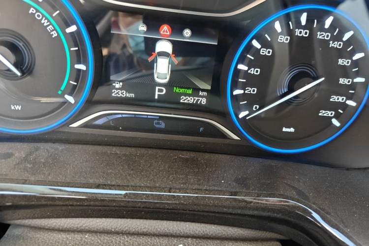 Used AION S 2023 Xuan 580 55.5 kWh Lithium Iron Phosphate Odometer Close Up