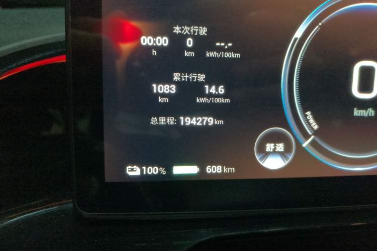 Used AION S MAX 2024 80 Star Edition Ternary Lithium Odometer Close Up
