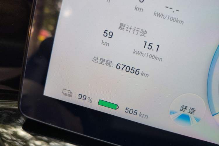 Used AION S MAX 2024 70 Star Edition Odometer Close Up