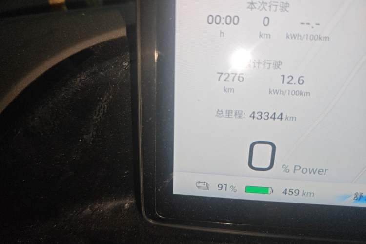 Used AION S MAX 2024 70 Star Edition 54.6 kWh Odometer Close Up