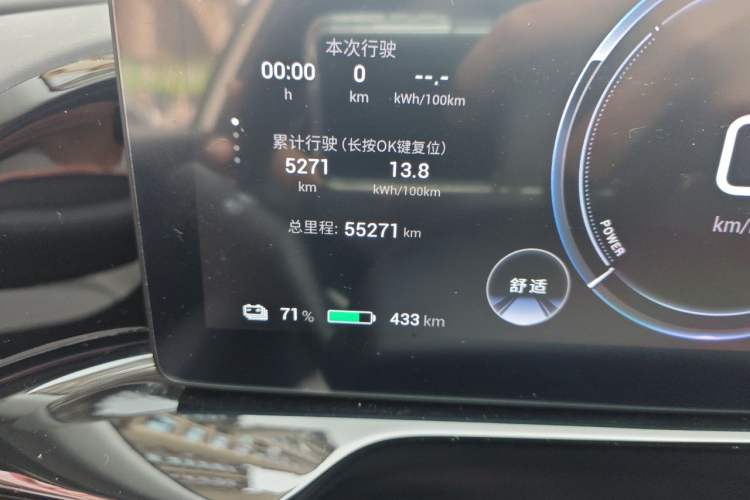 Used AION S MAX 2024 80 Star Edition Ternary Lithium Odometer Close Up