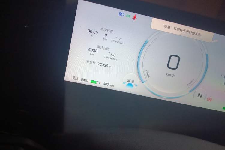 Used AION S MAX 2024 80 Star Edition Ternary Lithium Odometer Close Up