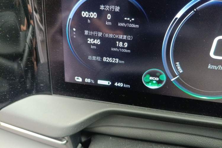 Used AION S Plus 2021 70 Intelligent Edition Odometer Close Up