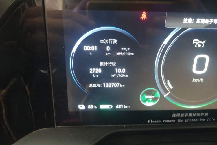 Used AION S Plus 2021 70 Tech Edition Odometer Close Up