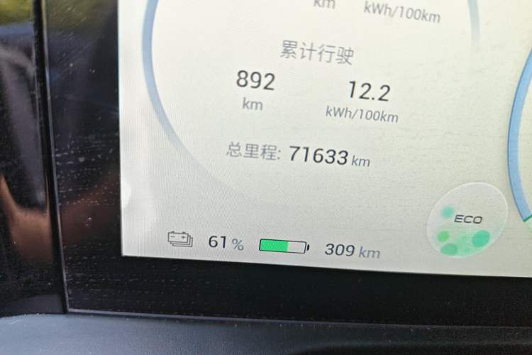 Used AION S Plus 2021 70 Intelligent Edition Odometer Close Up