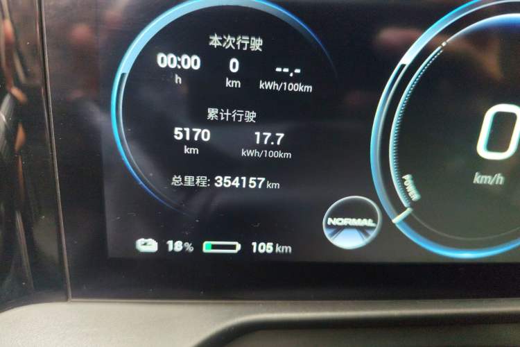 Used AION S Plus 2021 80 Ultra-Long Range Edition Odometer Close Up