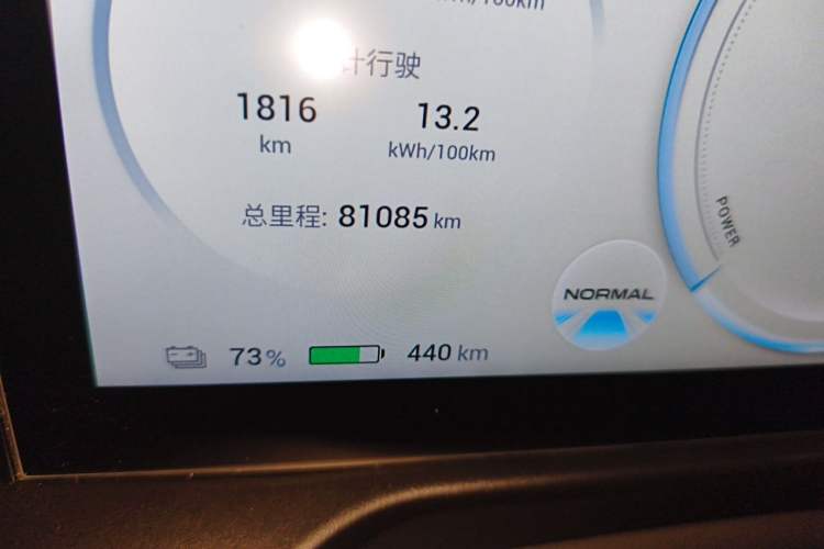 Used AION S Plus 2021 80 Ultra-Long Range Edition Odometer Close Up