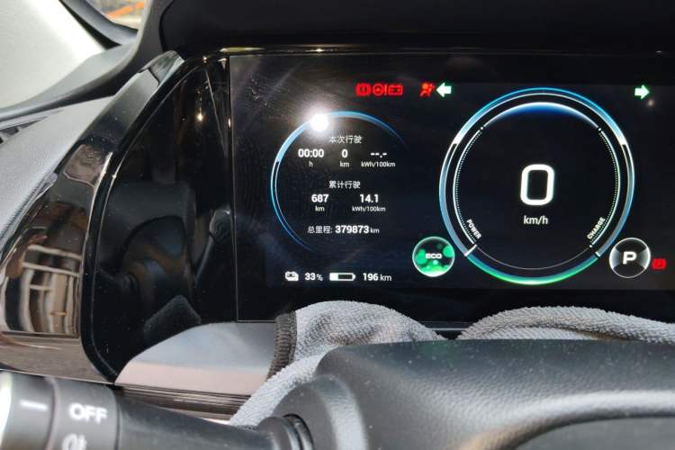 Used AION S Plus 2021 80 Ultra-Long Range Edition Odometer Close Up