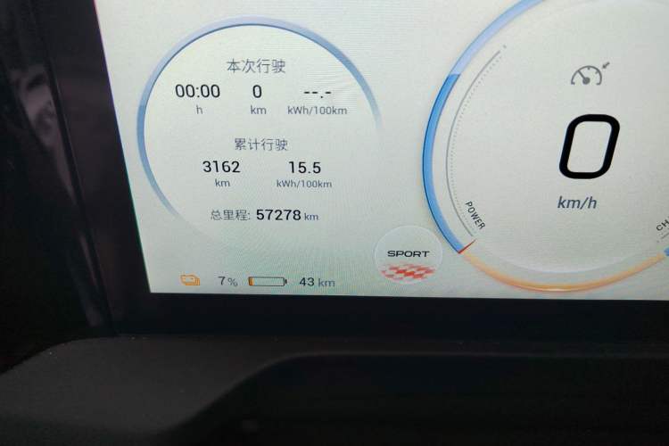 Used AION S Plus 2021 80 Ultra-Long Range Edition Odometer Close Up