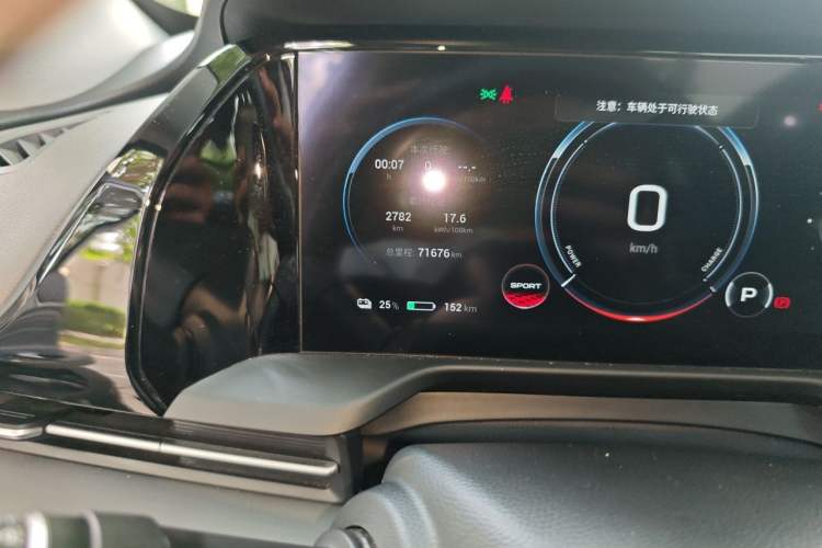 Used AION S Plus 2021 80 Ultra-Long Range Edition Odometer Close Up