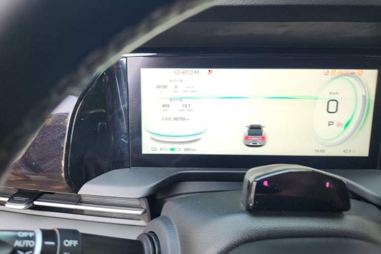 Used AION S Plus 2021 80 Tech Edition Odometer Close Up