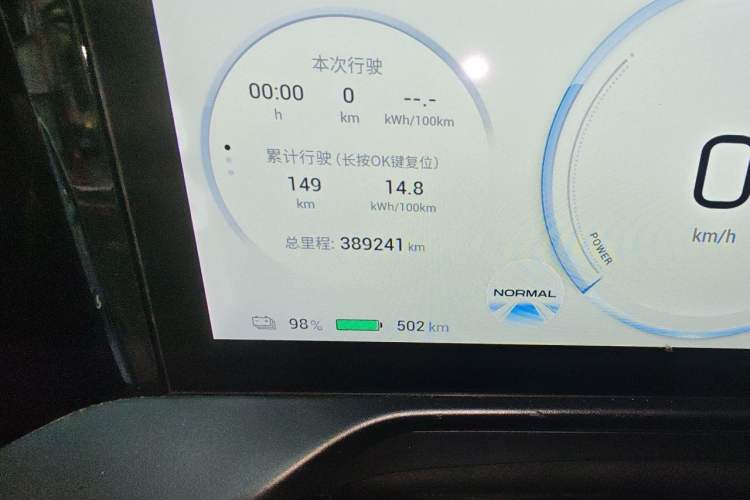 Used AION S Plus 2022 70 Intelligent Edition Odometer Close Up