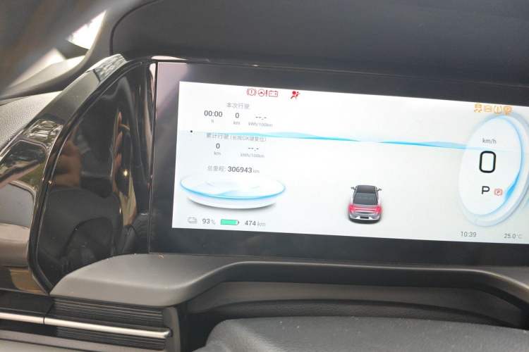 Used AION S Plus 2022 70 Intelligent Edition Odometer Close Up