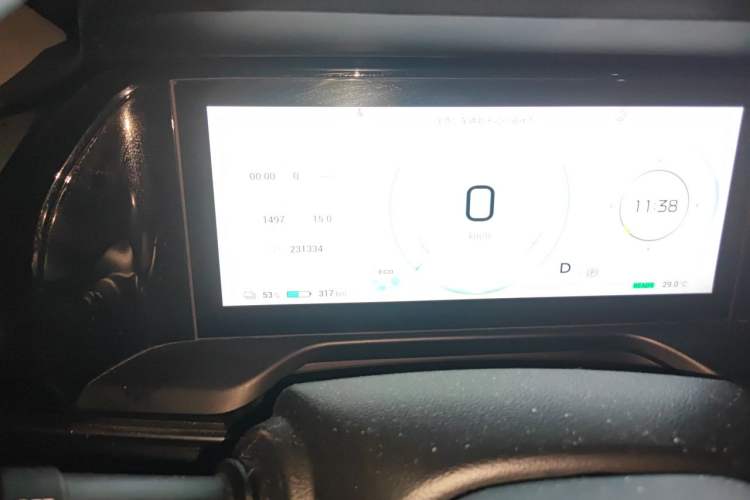 Used AION S Plus 2022 80 Tech Edition Odometer Close Up