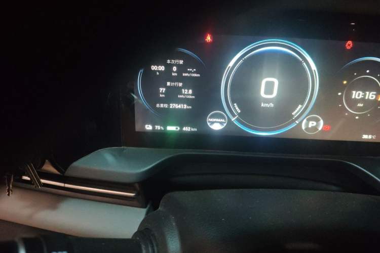 Used AION S Plus 2022 80 Tech Edition Odometer Close Up
