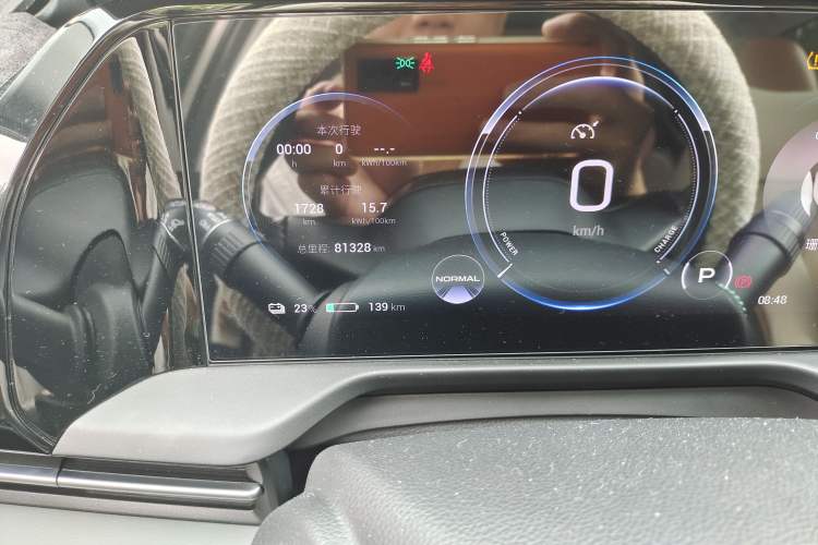 Used AION S Plus 2022 80 Tech Edition Odometer Close Up