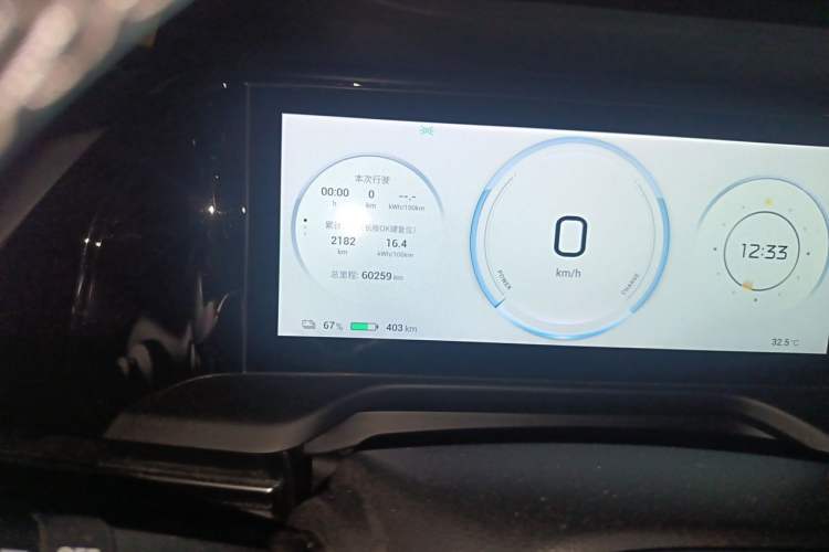 Used AION S Plus 2022 80 Tech Edition Odometer Close Up