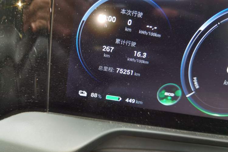 Used AION S Plus 2022 70 Enjoy Edition Odometer Close Up
