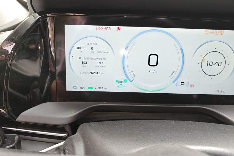 Used AION S Plus 2022 70 Intelligent Edition Odometer Close Up