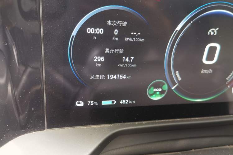 Used AION S Plus 2022 80 Tech Edition Odometer Close Up