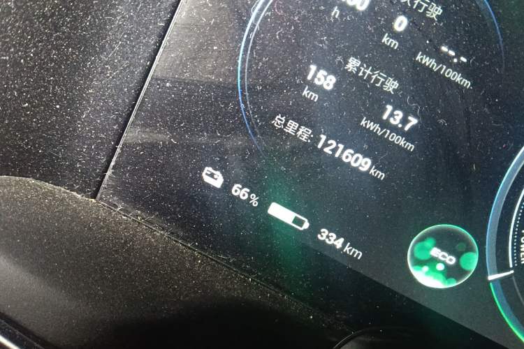 Used AION S Plus 2023 70 Intelligent Edition Lithium Iron Phosphate Odometer Close Up