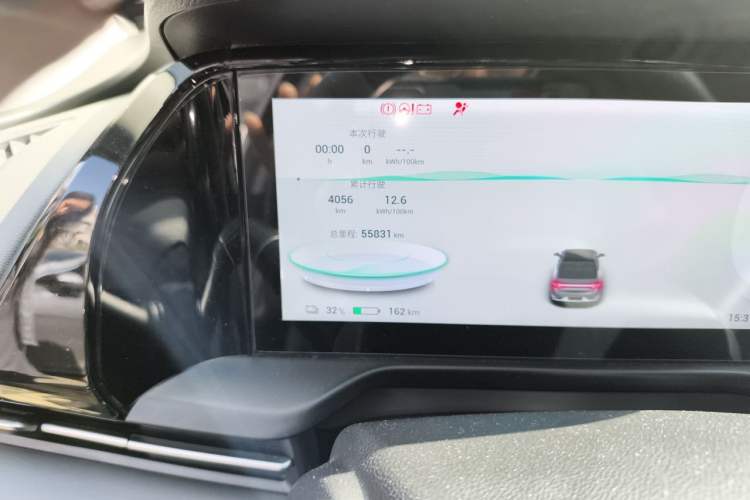 Used AION S Plus 2023 70 Enjoyment Edition Ternary Lithium Odometer Close Up