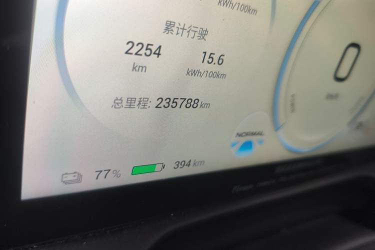 Used AION S Plus 2023 70 Intelligent Edition Lithium Iron Phosphate Odometer Close Up
