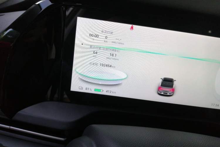 Used AION S Plus 2023 70 Intelligent Edition Lithium Iron Phosphate Odometer Close Up