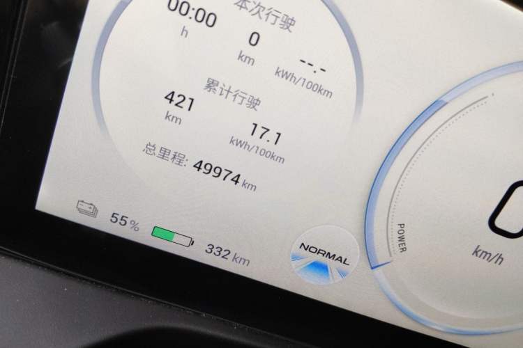 Used AION S Plus 2023 80 Tech Edition Ternary Lithium Odometer Close Up
