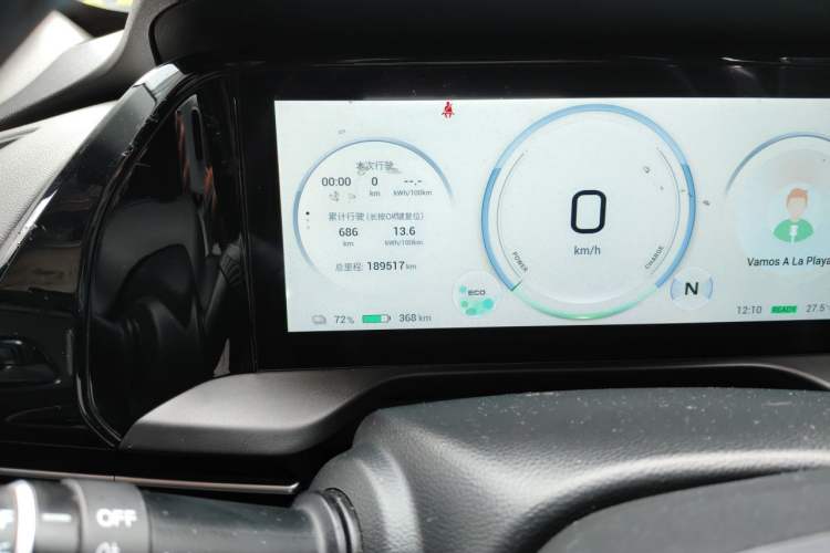 Used AION S Plus 2023 70 Intelligent Edition Lithium Iron Phosphate Odometer Close Up