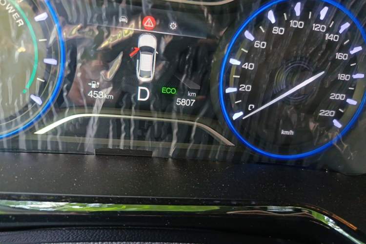 Used AION S Plus 2025 Travel Edition 53.241 kWh Odometer Close Up