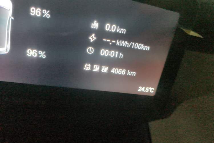 Used AION UT 2025 330 Starlight Edition Odometer Close Up