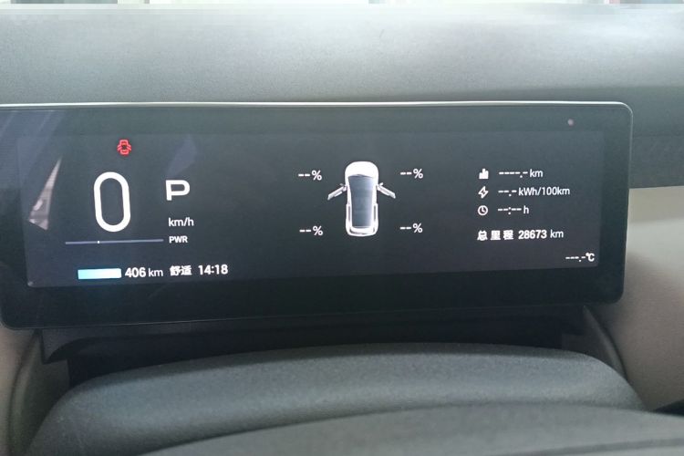 Used AION UT 2025 420 Prestige Edition Odometer Close Up