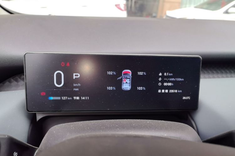 Used AION UT 2025 420 Smart Edition Odometer Close Up