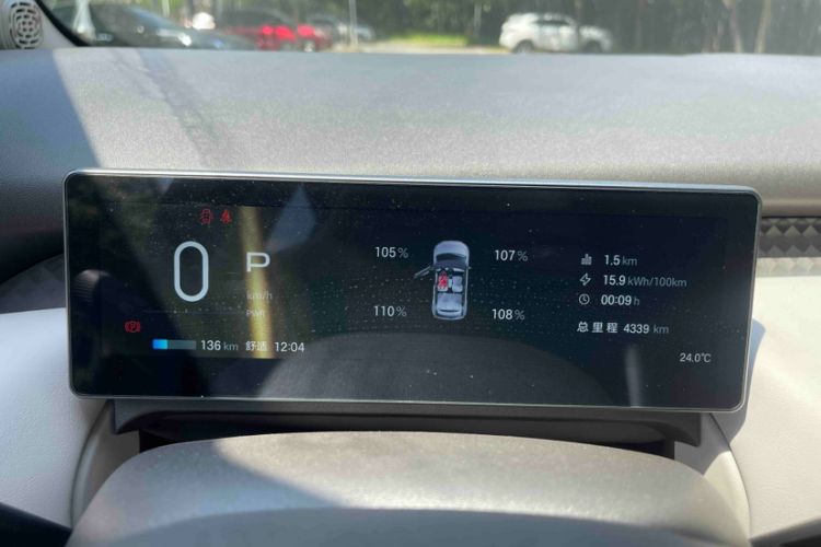 Used AION UT 2025 420 Prestige Edition Odometer Close Up