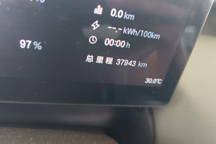 Used AION UT 2025 420 Smart Edition Odometer Close Up