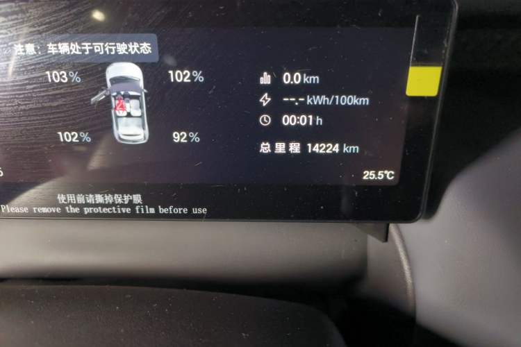 Used AION UT 2025 420 Smart Edition Odometer Close Up