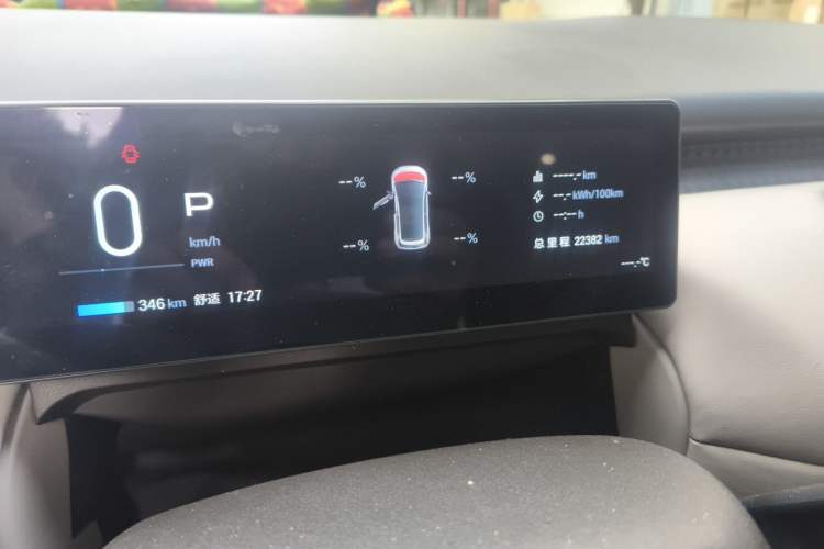 Used AION UT 2025 420 Prestige Edition Odometer Close Up